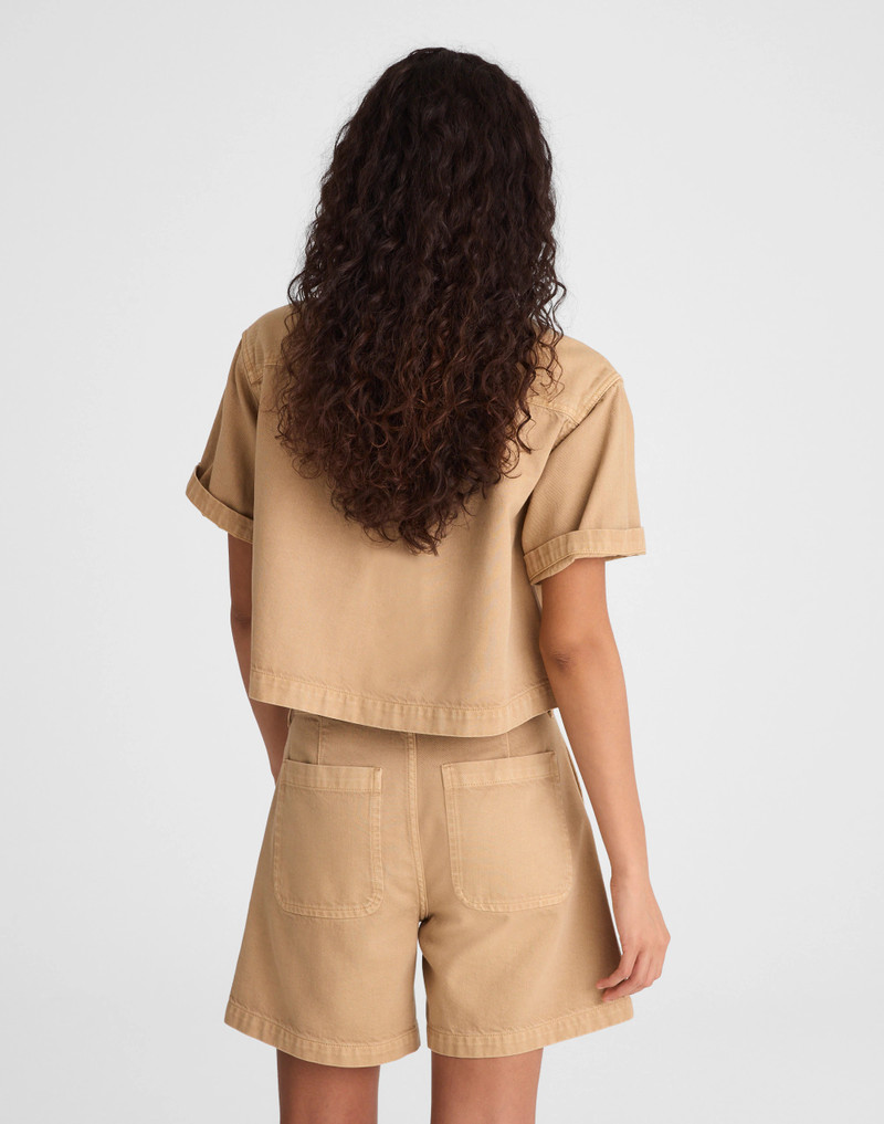 Madewell The Drawstring Short in Airy Denim outlook