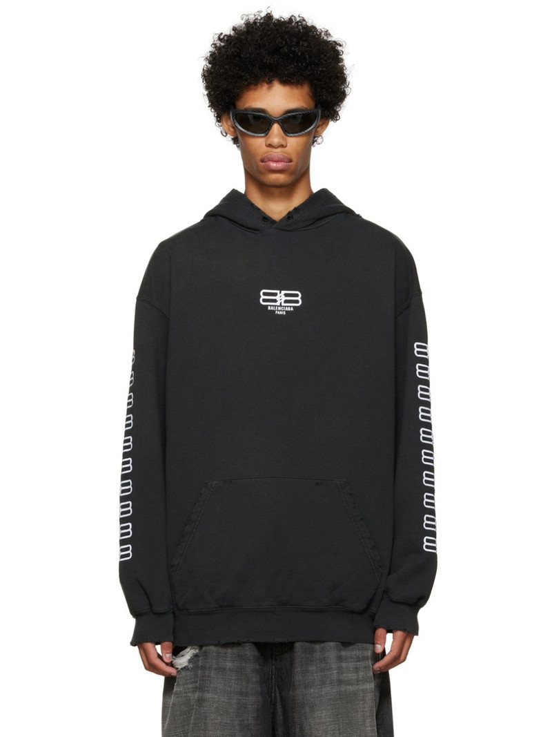 Black BB Paris Icon Hoodie - 1