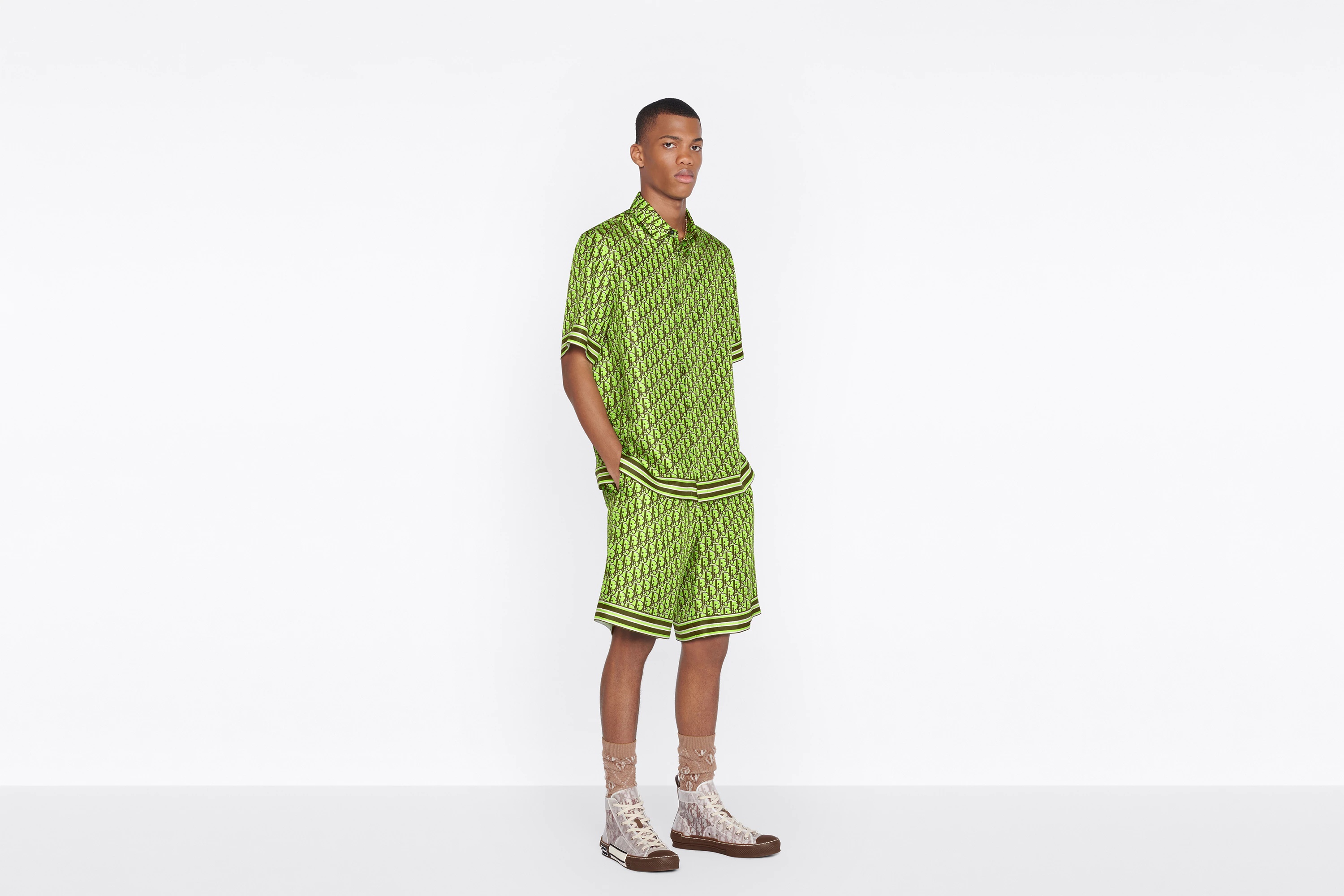 Dior Oblique Pixel Short-Sleeved Shirt - 5