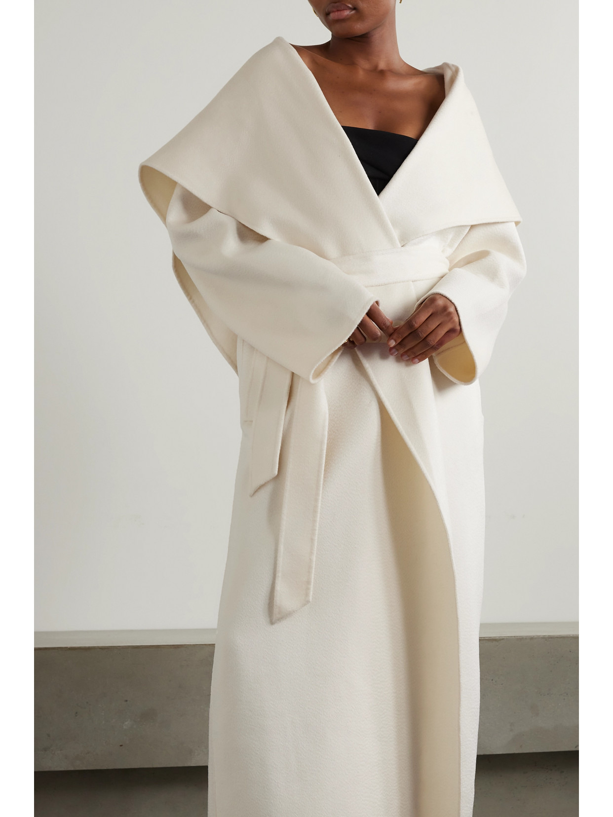 Zinnia Belted Wool-blend Felt Coat - 4