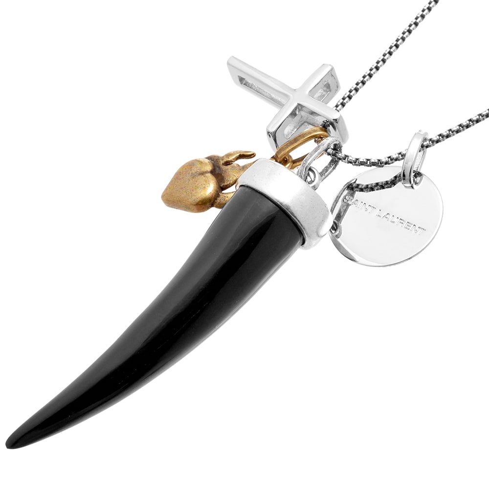 Saint Laurent Charm Necklace - 3