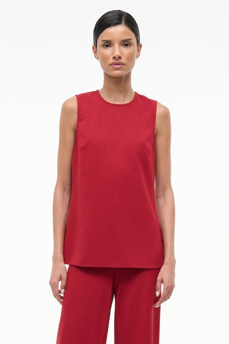STAUD BRONTE TOP POMEGRANATE 1