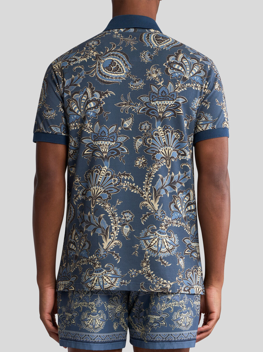 POLO SHIRT WITH FLORAL PRINT - 5