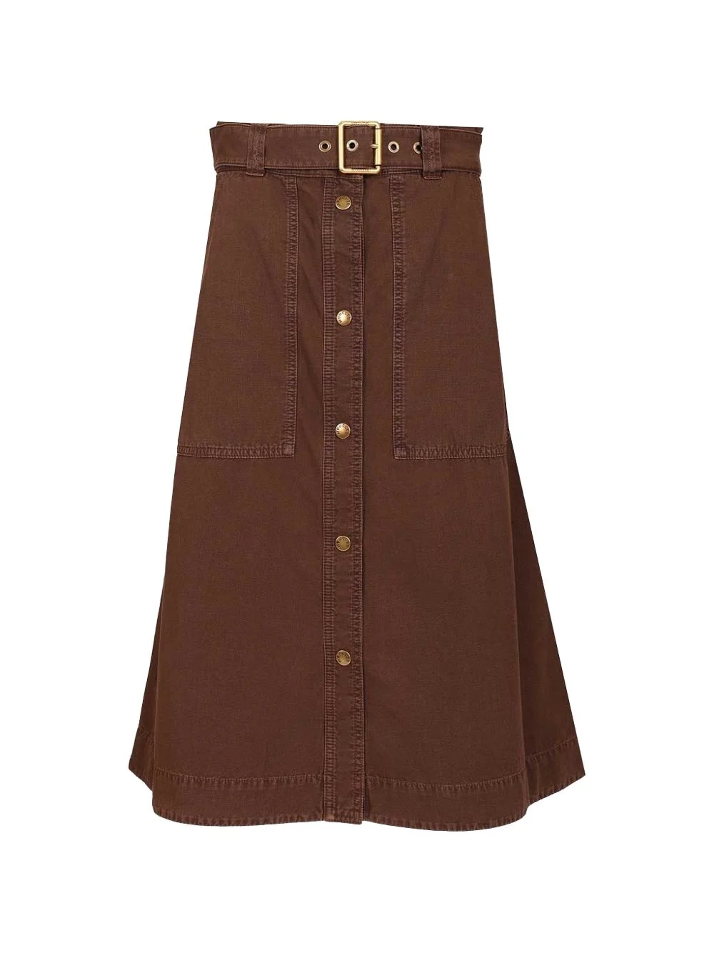 midi buttoned skirt - 1