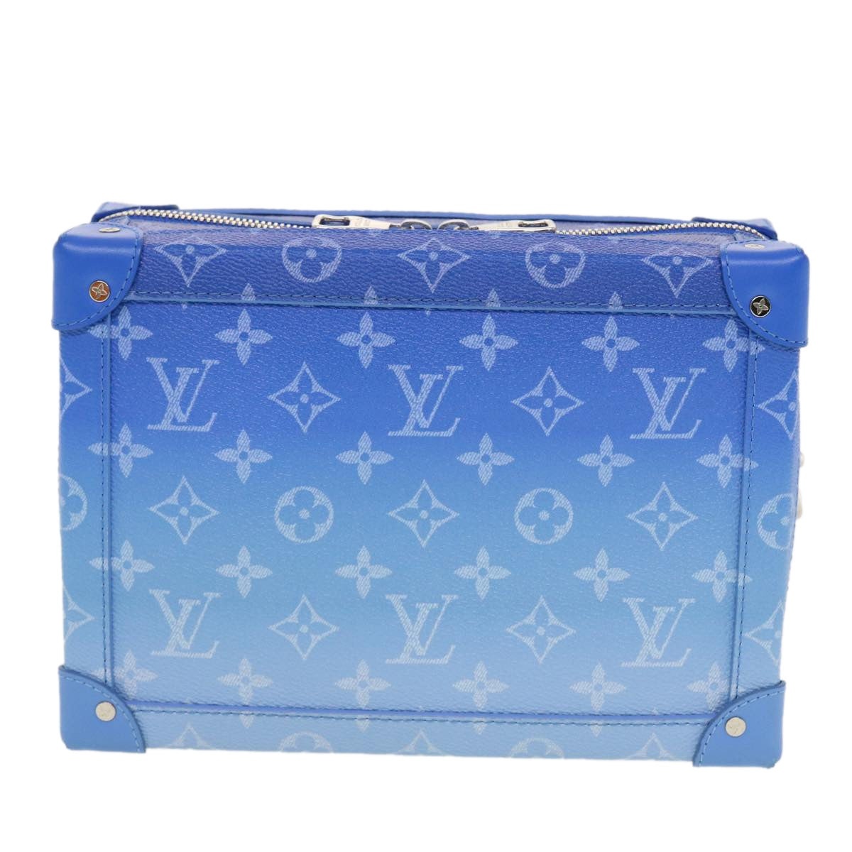 LOUIS VUITTON Monogram Clouds Soft Trunk Shoulder Bag Blue M45430 - 2