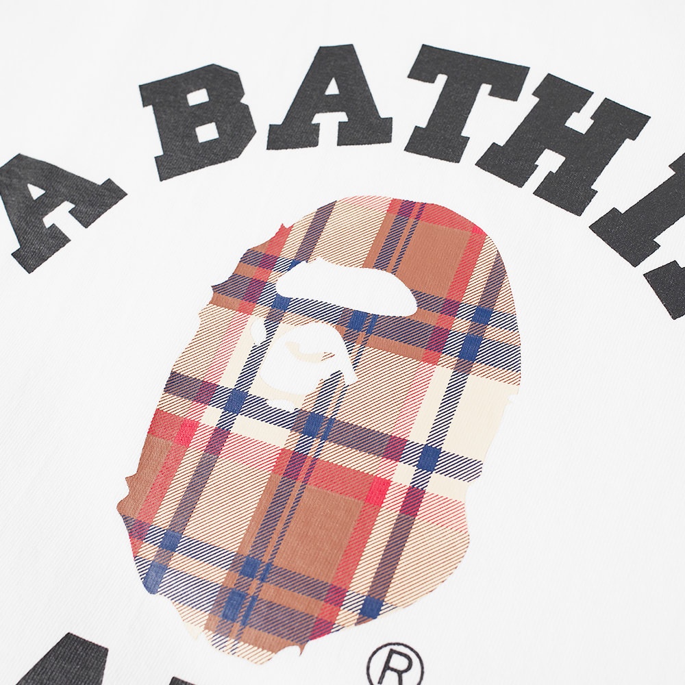 A Bathing Ape BAPE Check College Tee - 2