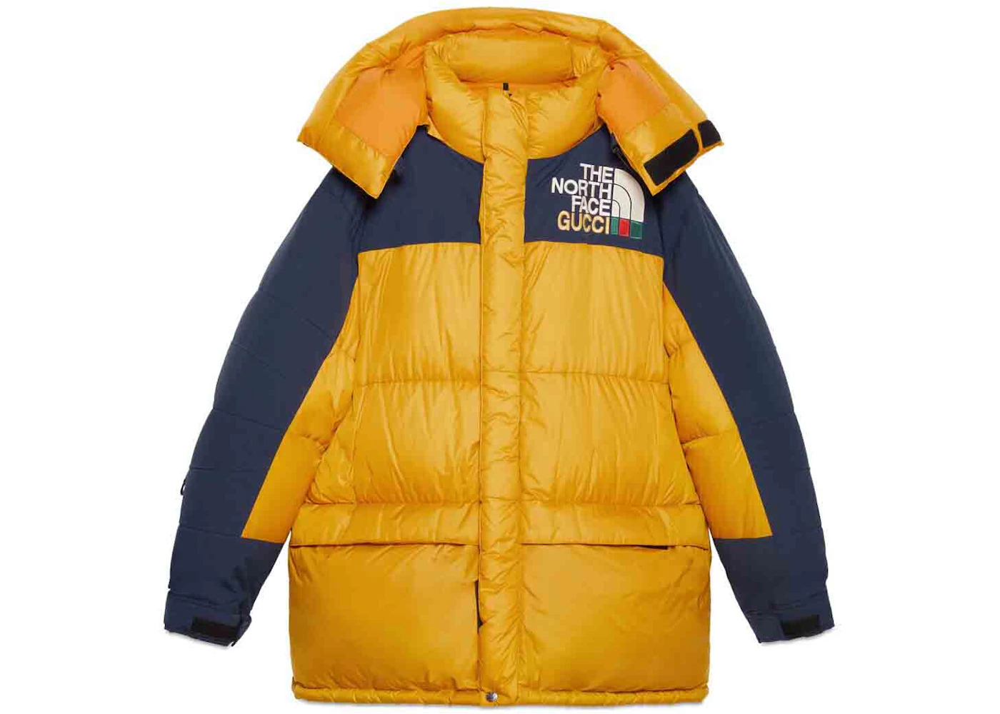 Gucci x The North Face Down Coat Black/Yellow - 1