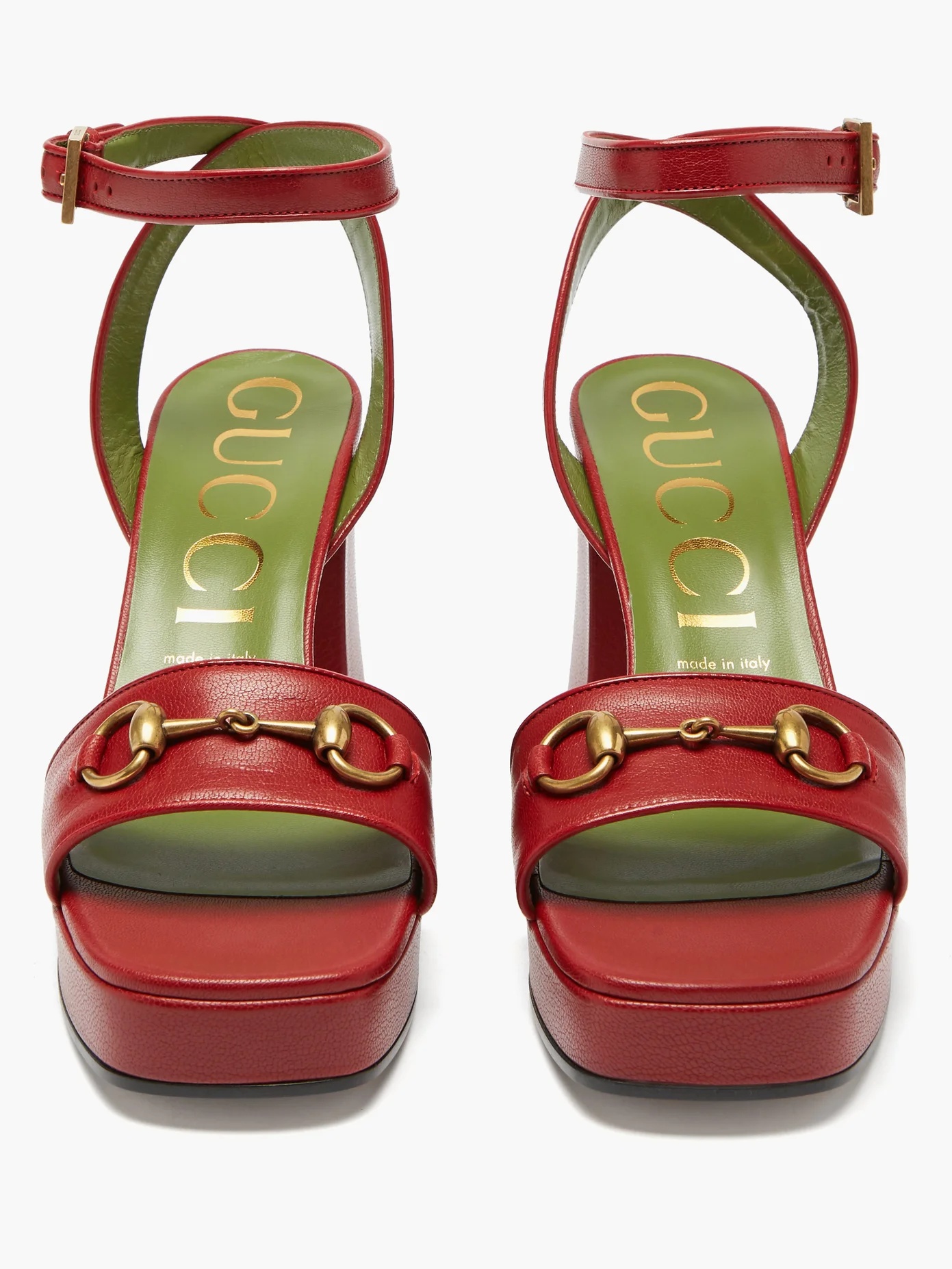 Houdan horsebit leather platform sandals - 5