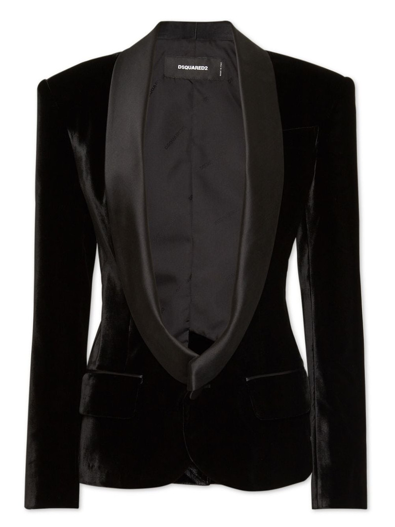 shawl-lapels single-breasted blazer 1