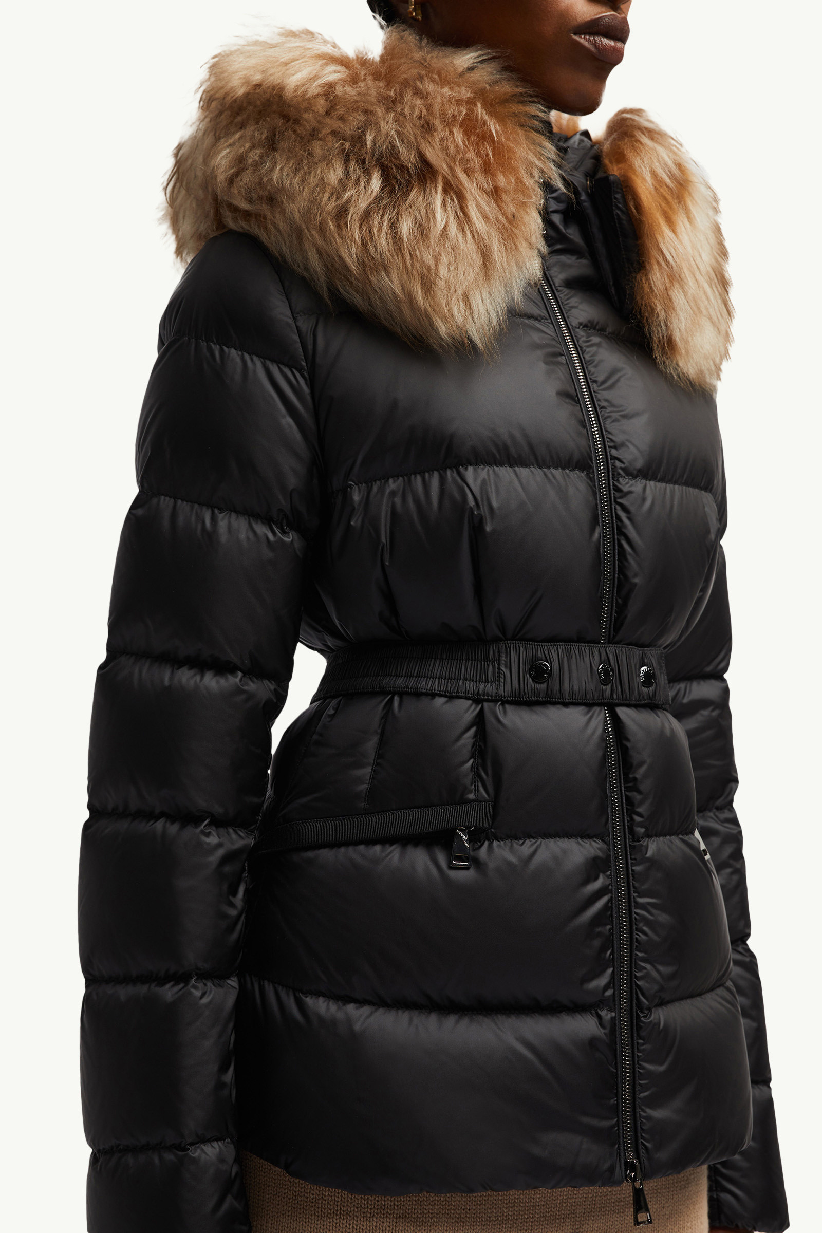 Boed Hooded Shearling-Trimmed Short Down Jacket - 6