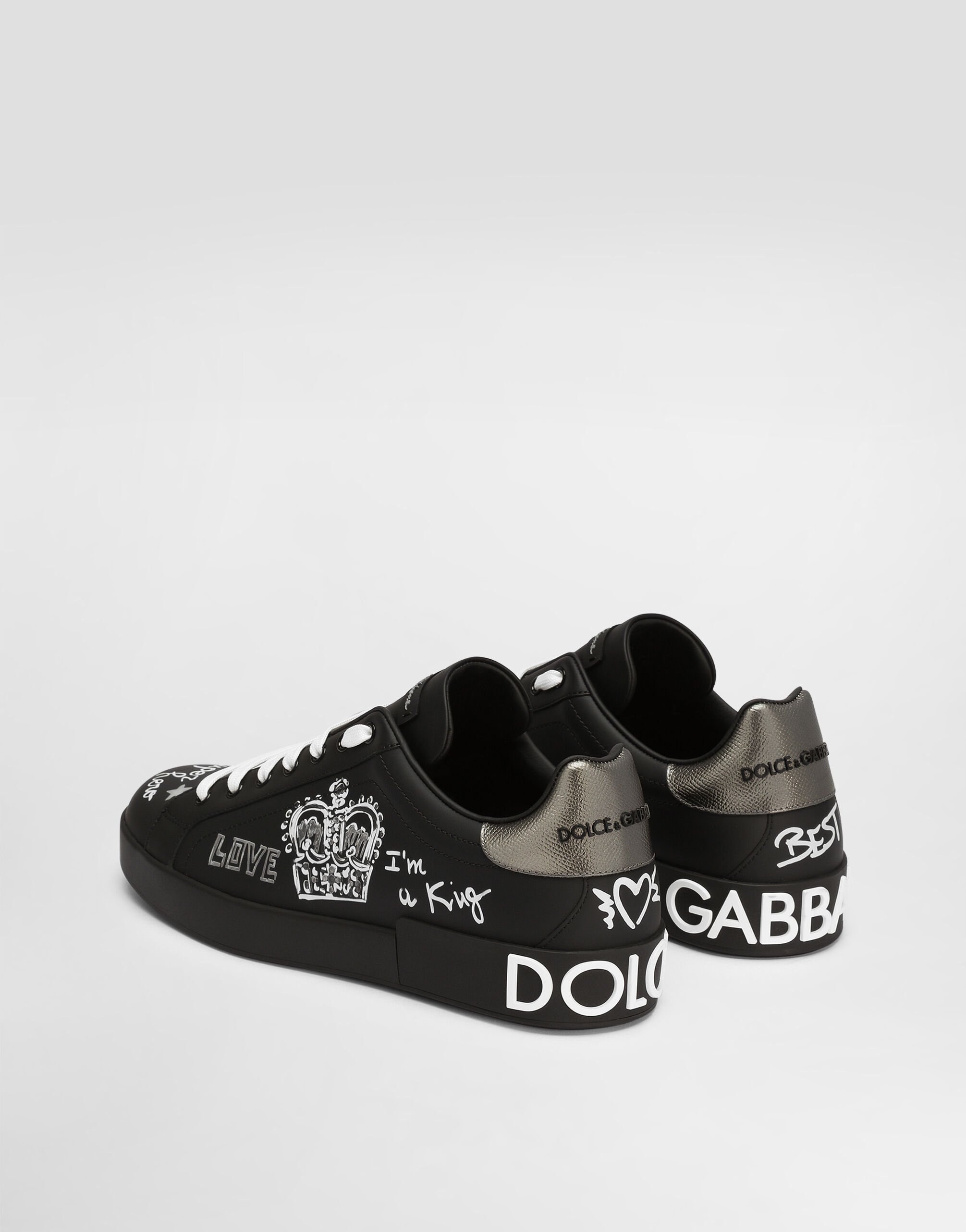 Dolce & Gabbana Calfskin Portofino sneakers | REVERSIBLE