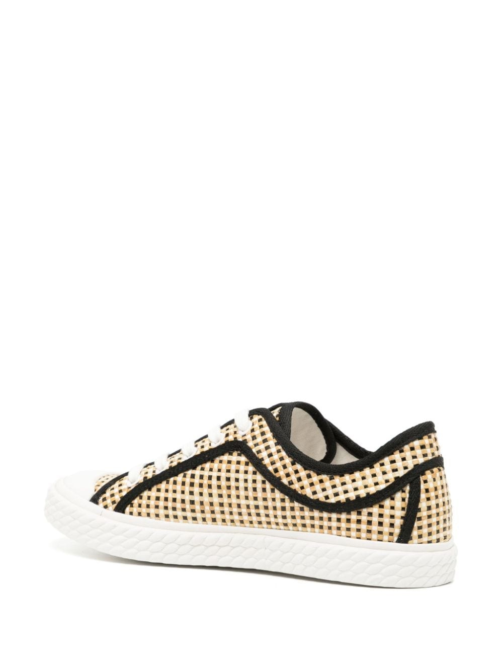 Twist check-print sneakers - 3