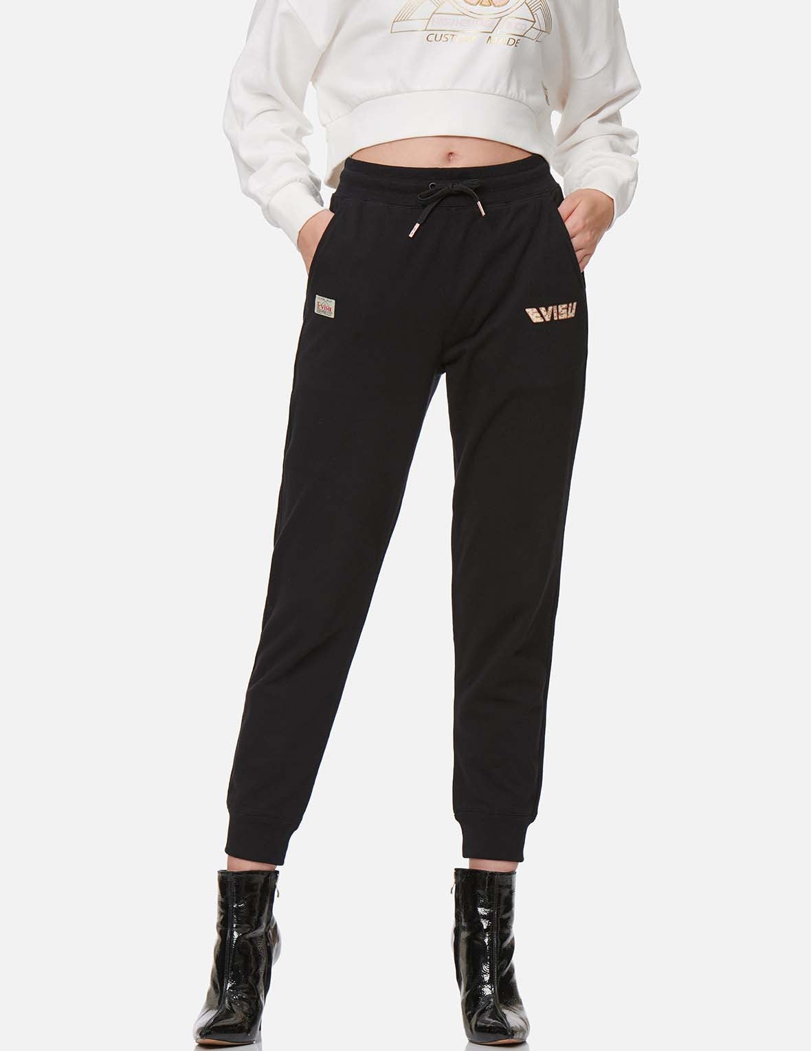 Calligraphy Daicock Foil-print Sweatpants - 4