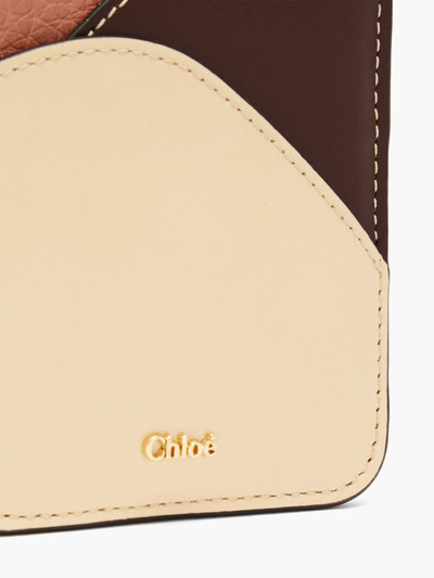 Chloé Walden colour-blocked leather cardholder outlook