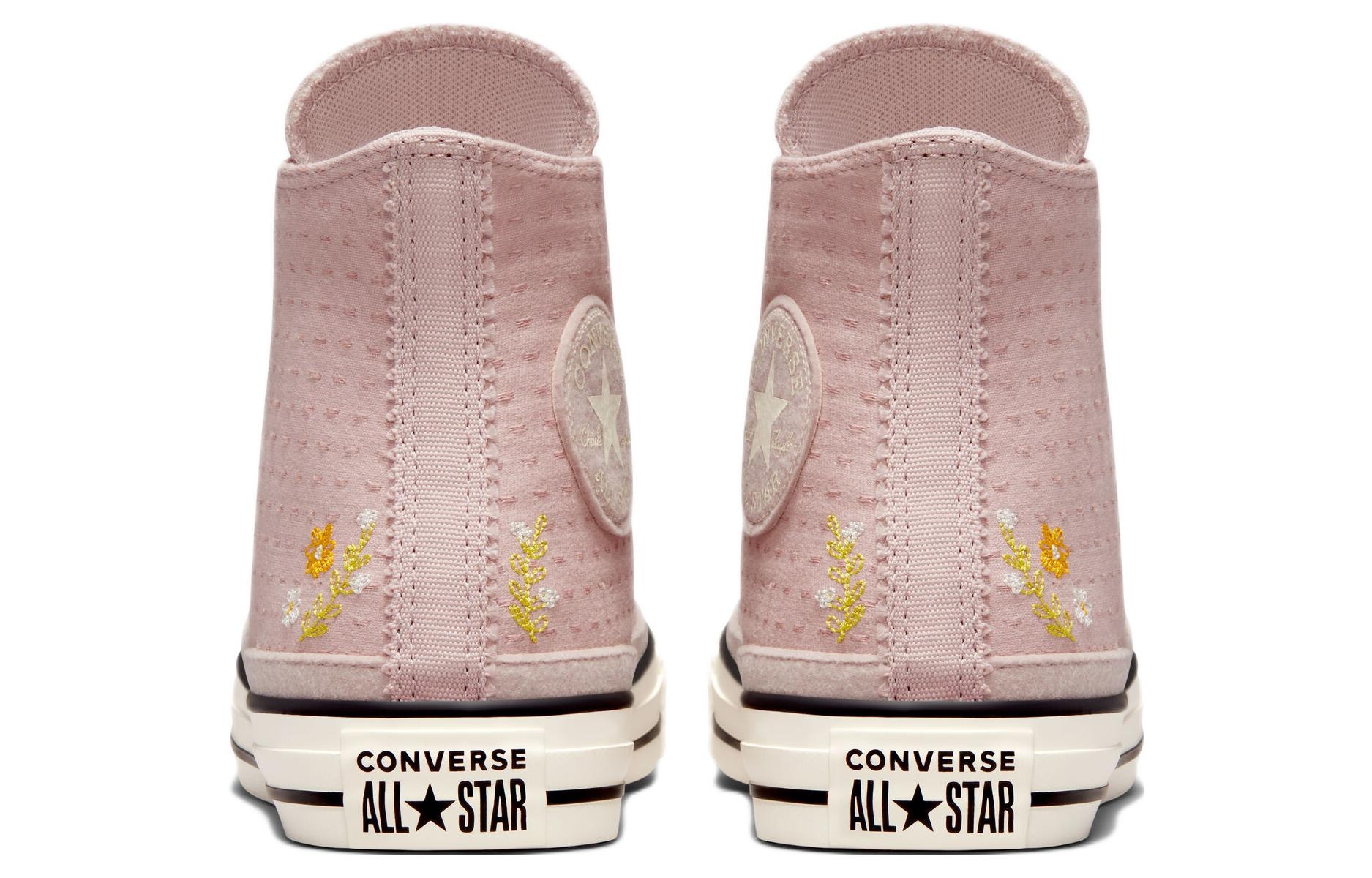(WMNS) Converse Chuck Taylor All Star High 'Autumn Embroidery Stone Mauve' A05065C - 4