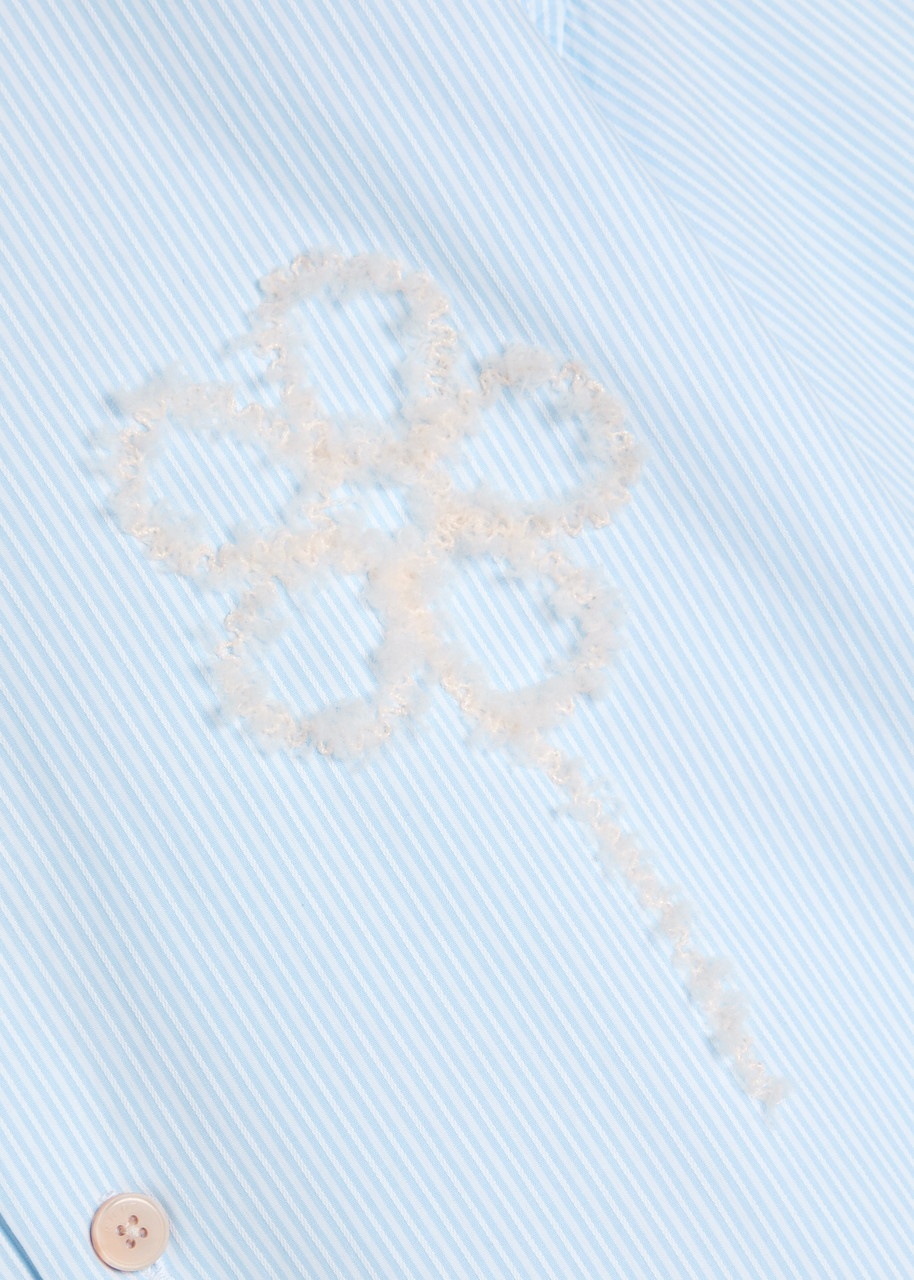NN07 Freddy Floral-appliquéd Cotton Shirt - 5