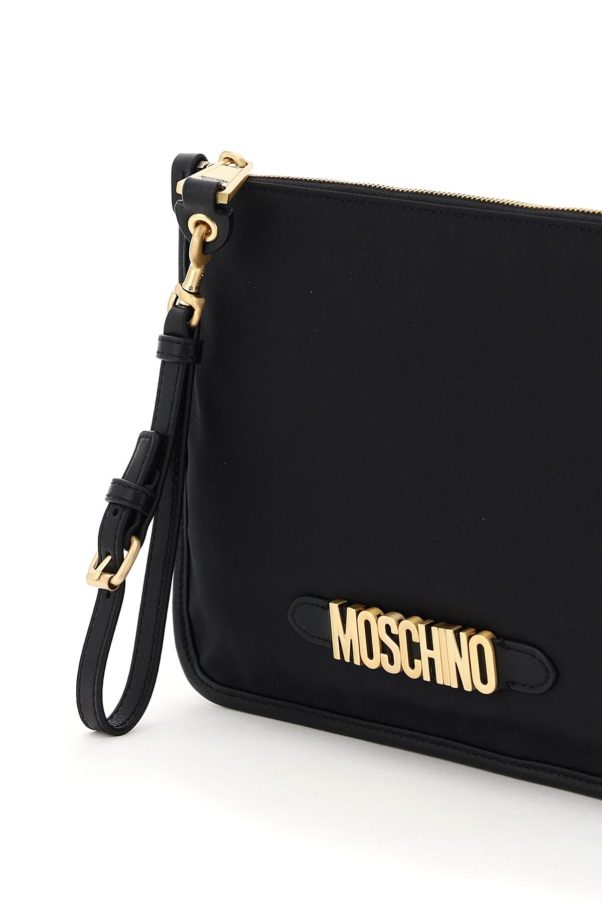 FABRIC POUCH MOSCHINO LETTERING - 3