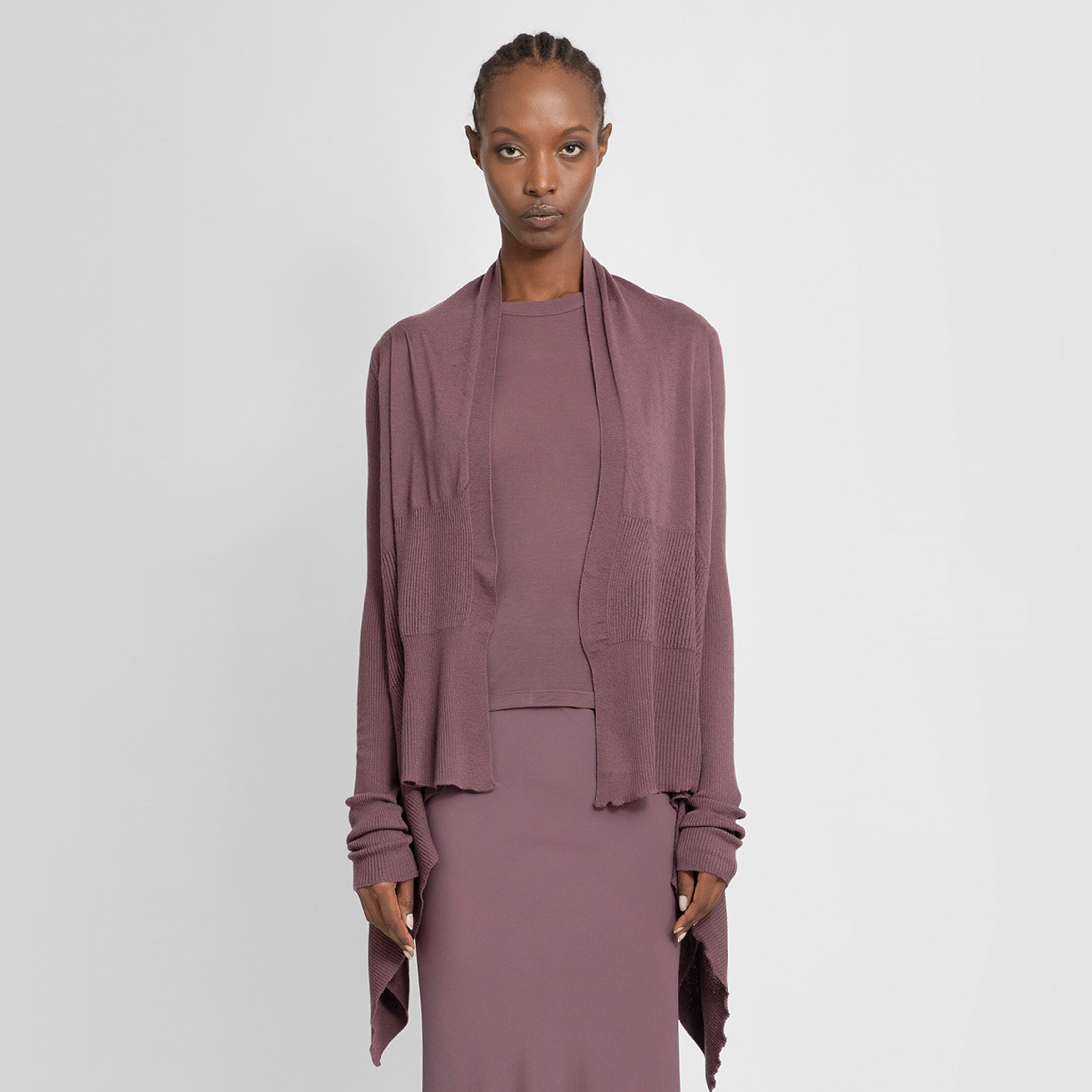 RICK OWENS WOMAN PURPLE KNITWEAR - 5