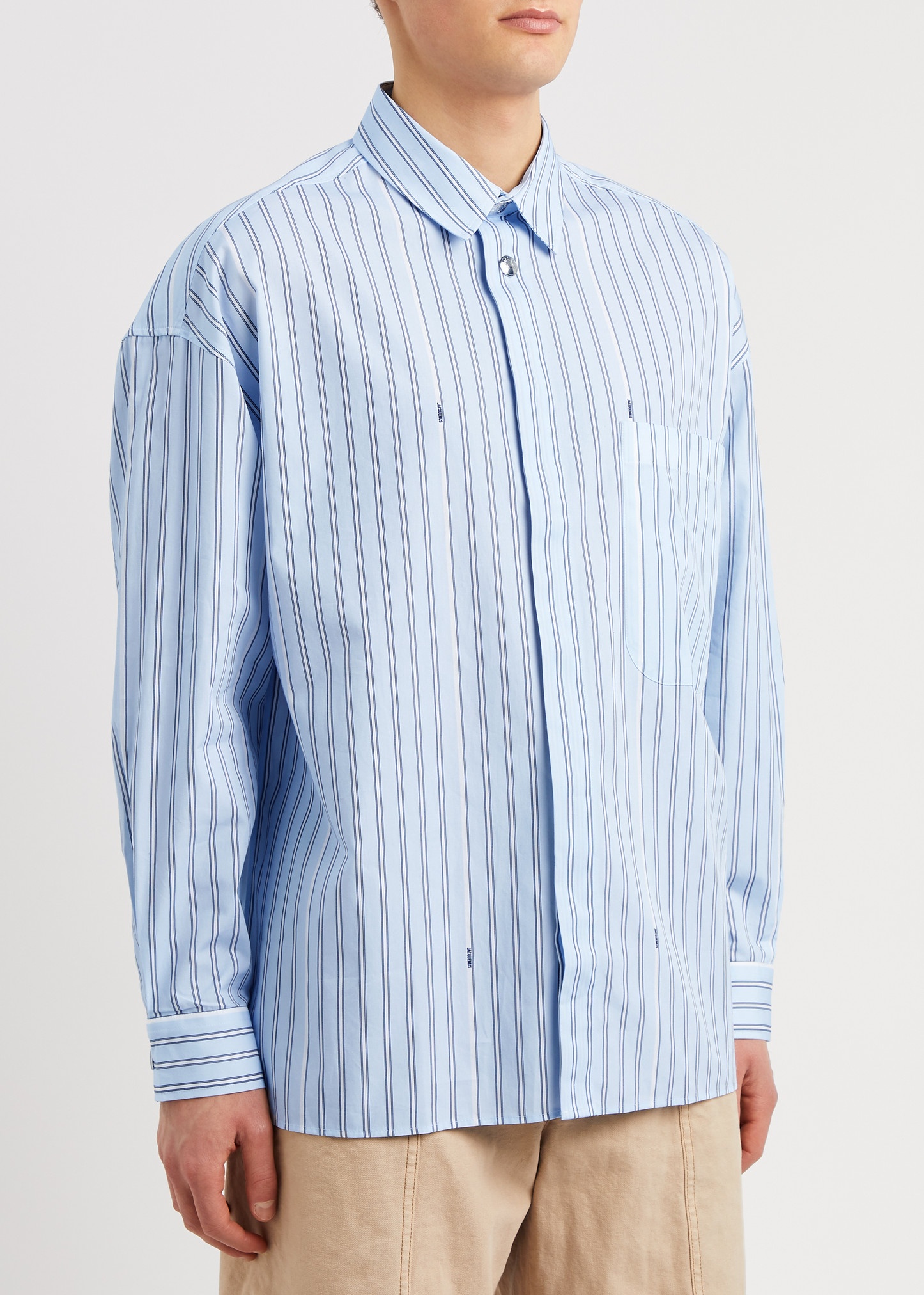 Le Chemise Manches Longue striped cotton shirt - 2