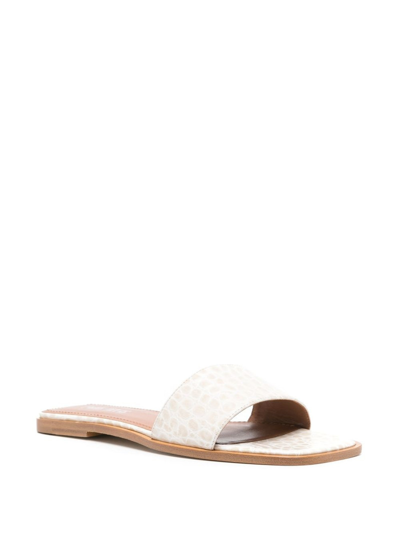 PARIS TEXAS crocodile-effect leather sandals outlook