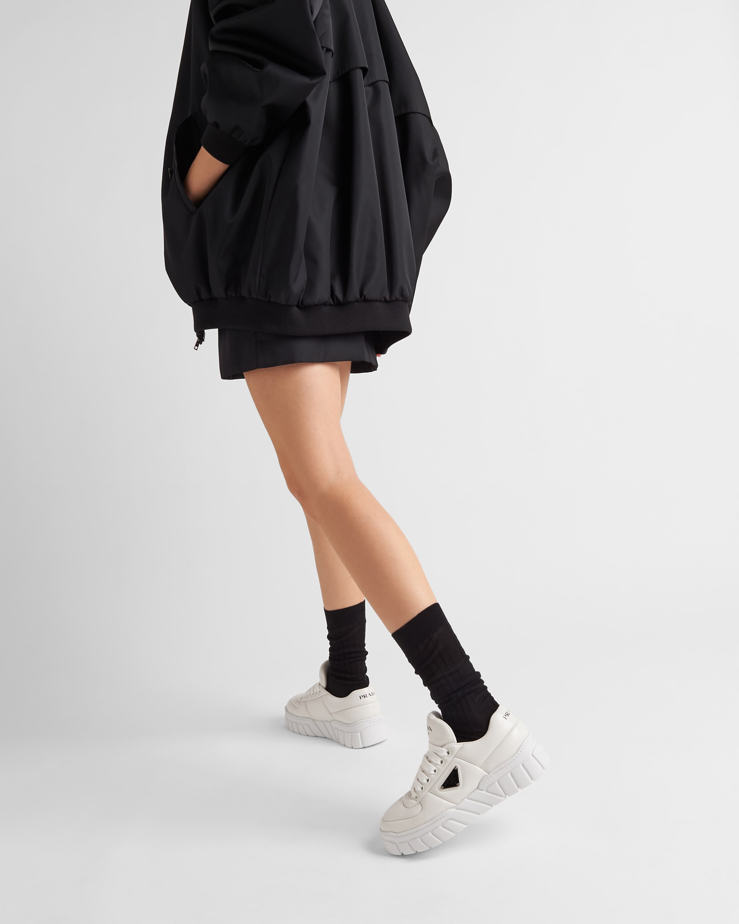 Padded nappa leather sneakers - 3