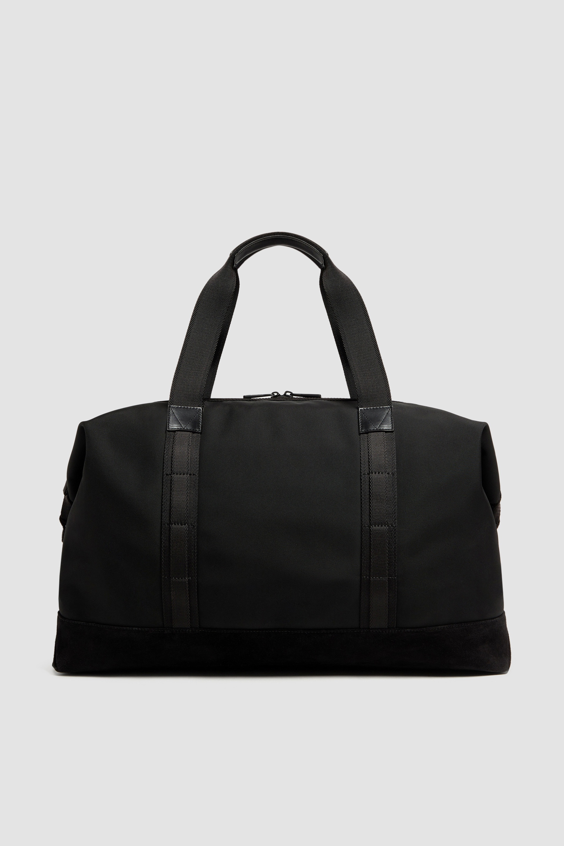Tech Water-Repellent Leather-Trimmed Duffle Bag - 4