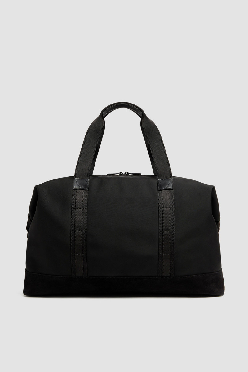 Tech Water-Repellent Leather-Trimmed Duffle Bag 4