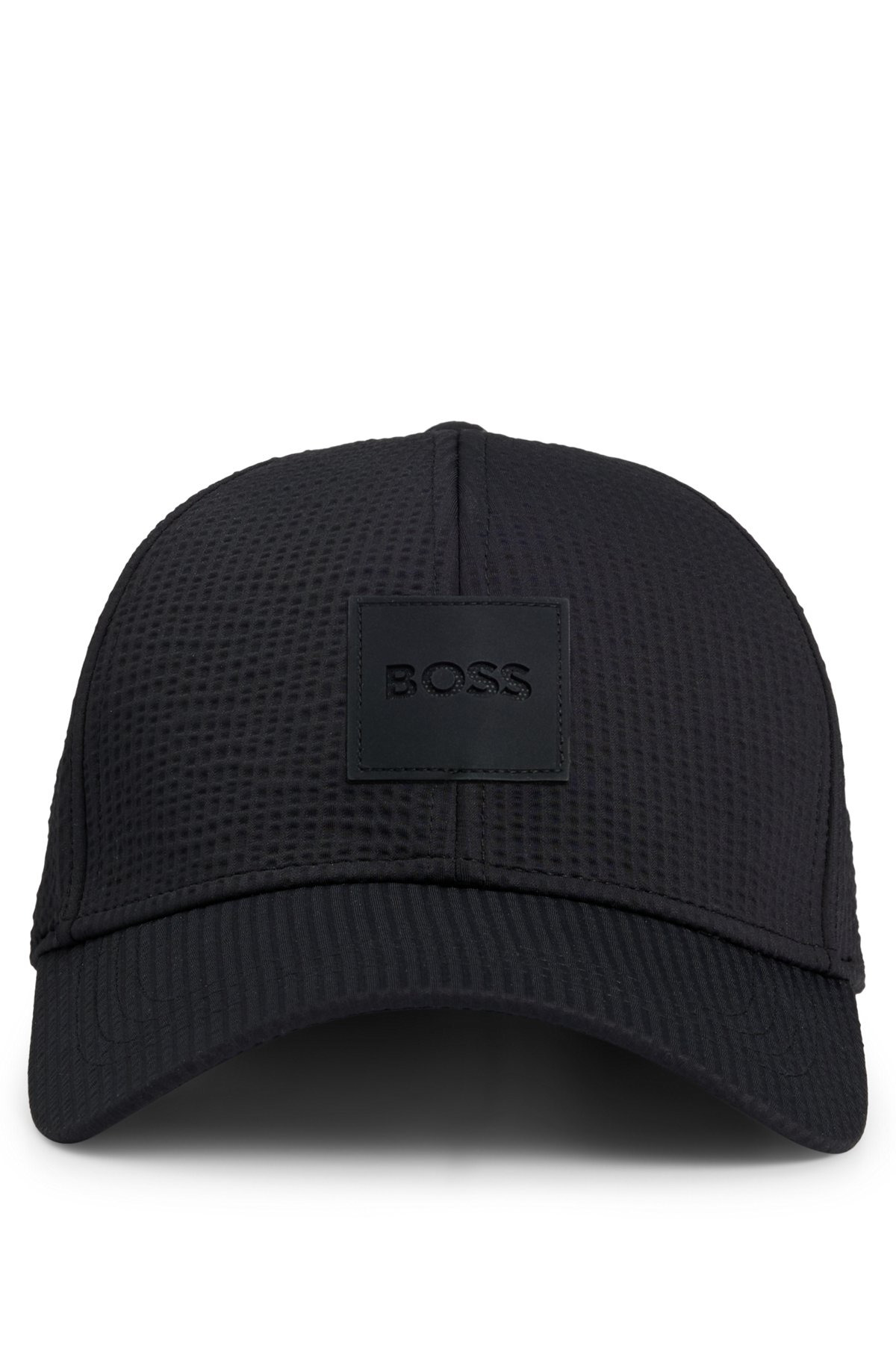 SEERSUCKER CAP WITH LOGO PATCH - 2