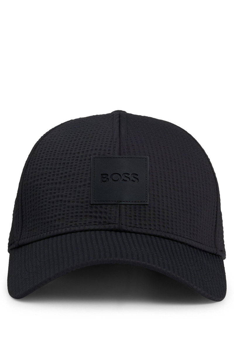 BOSS SEERSUCKER CAP WITH LOGO PATCH outlook