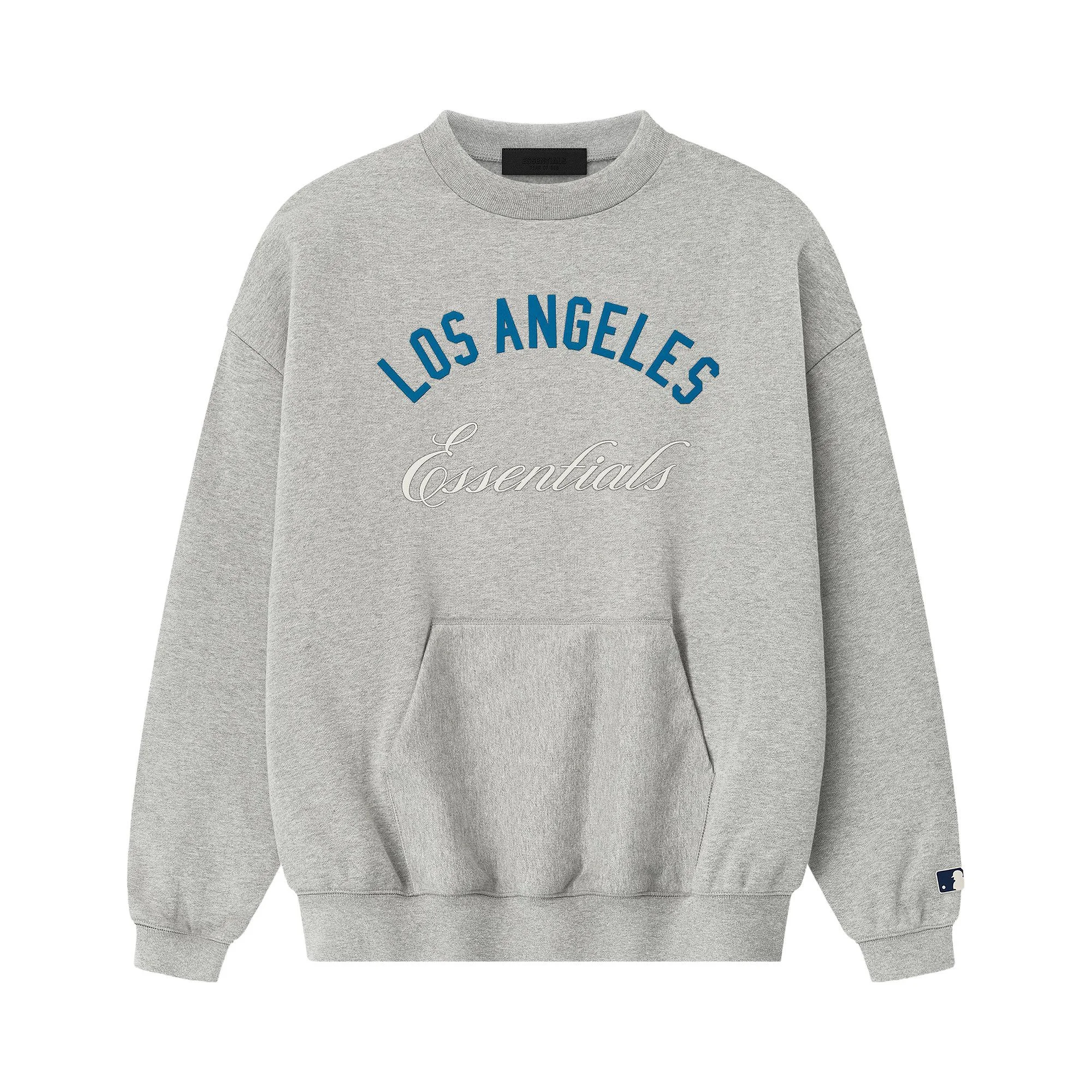 Fear of God Essentials Dodgers Sport Crewneck 'Concrete Heather' - 1