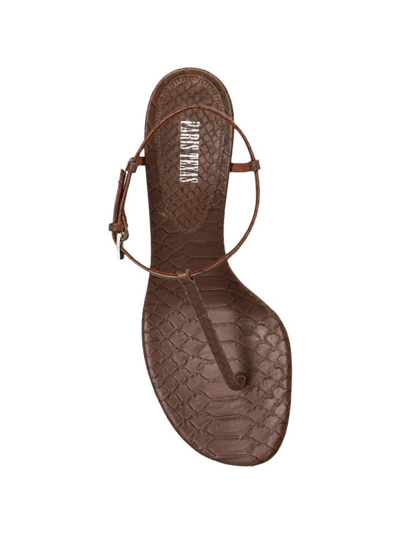 crocodile-effect leather sandals 4