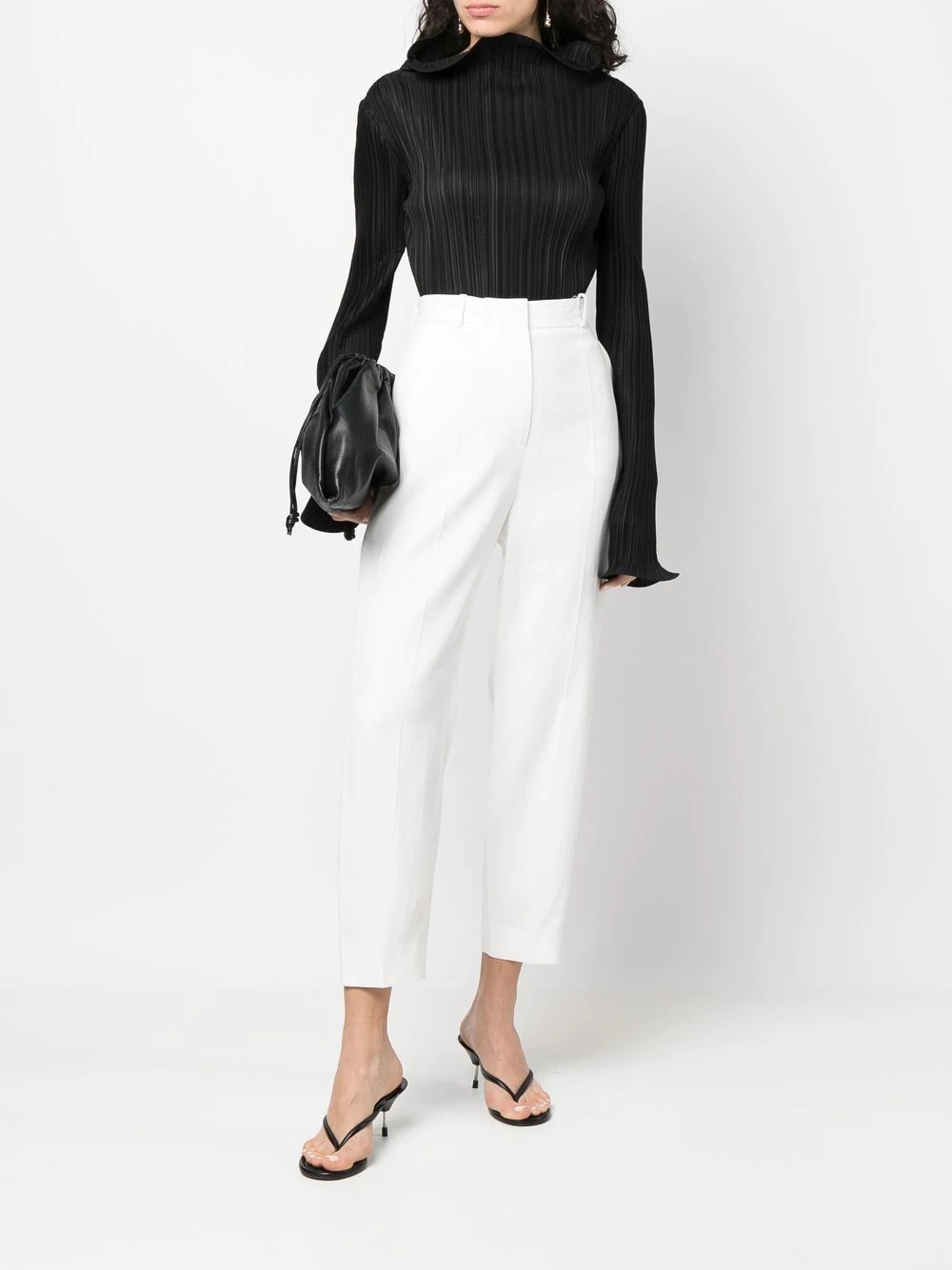 pressed-crease four-pocket tailored trousers - 2