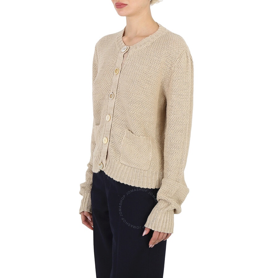 Maison Margiela Ladies Banana Knitted Long-Sleeve Cardigan - 4