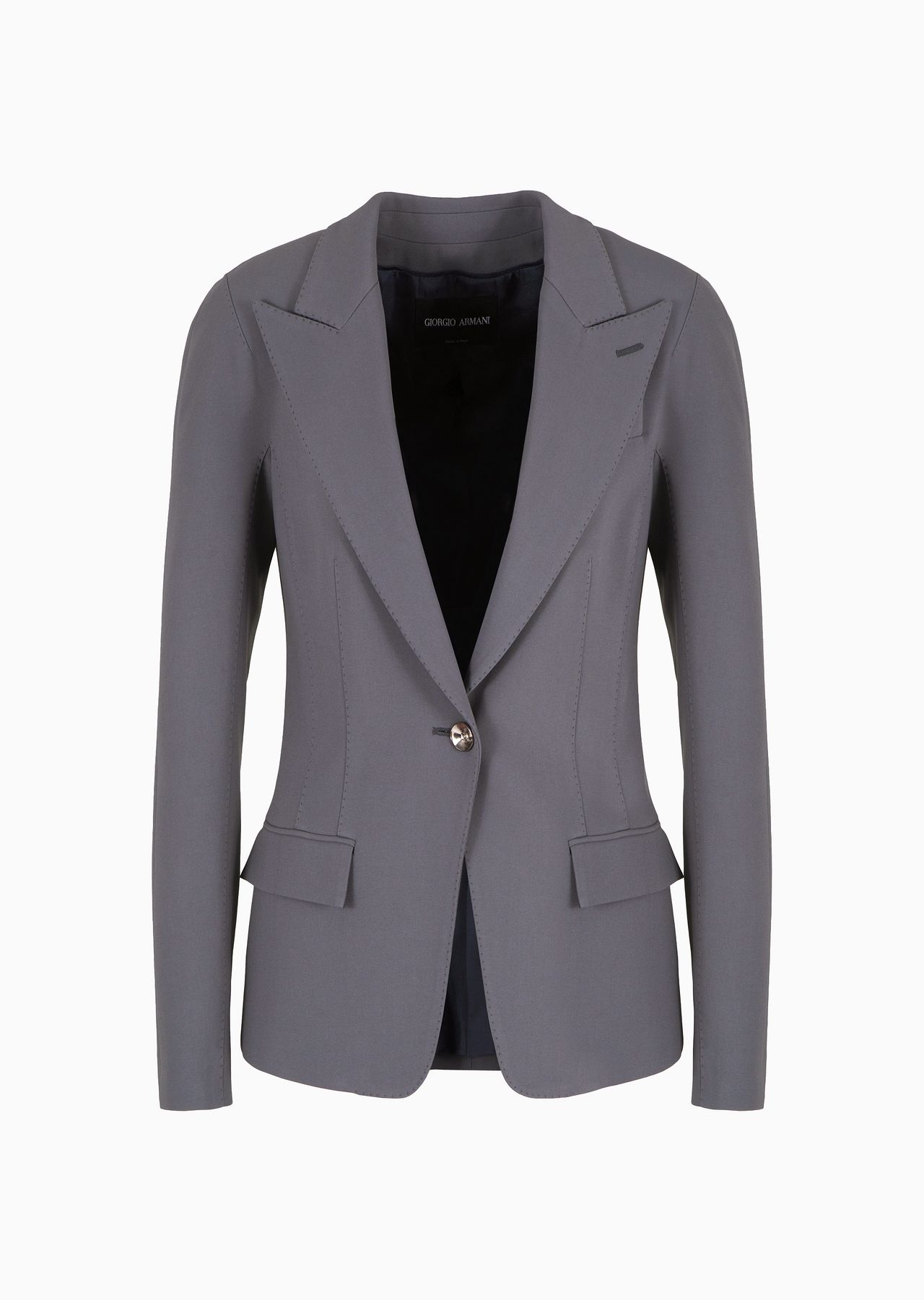 ASV viscose-cady single-breasted jacket - 1