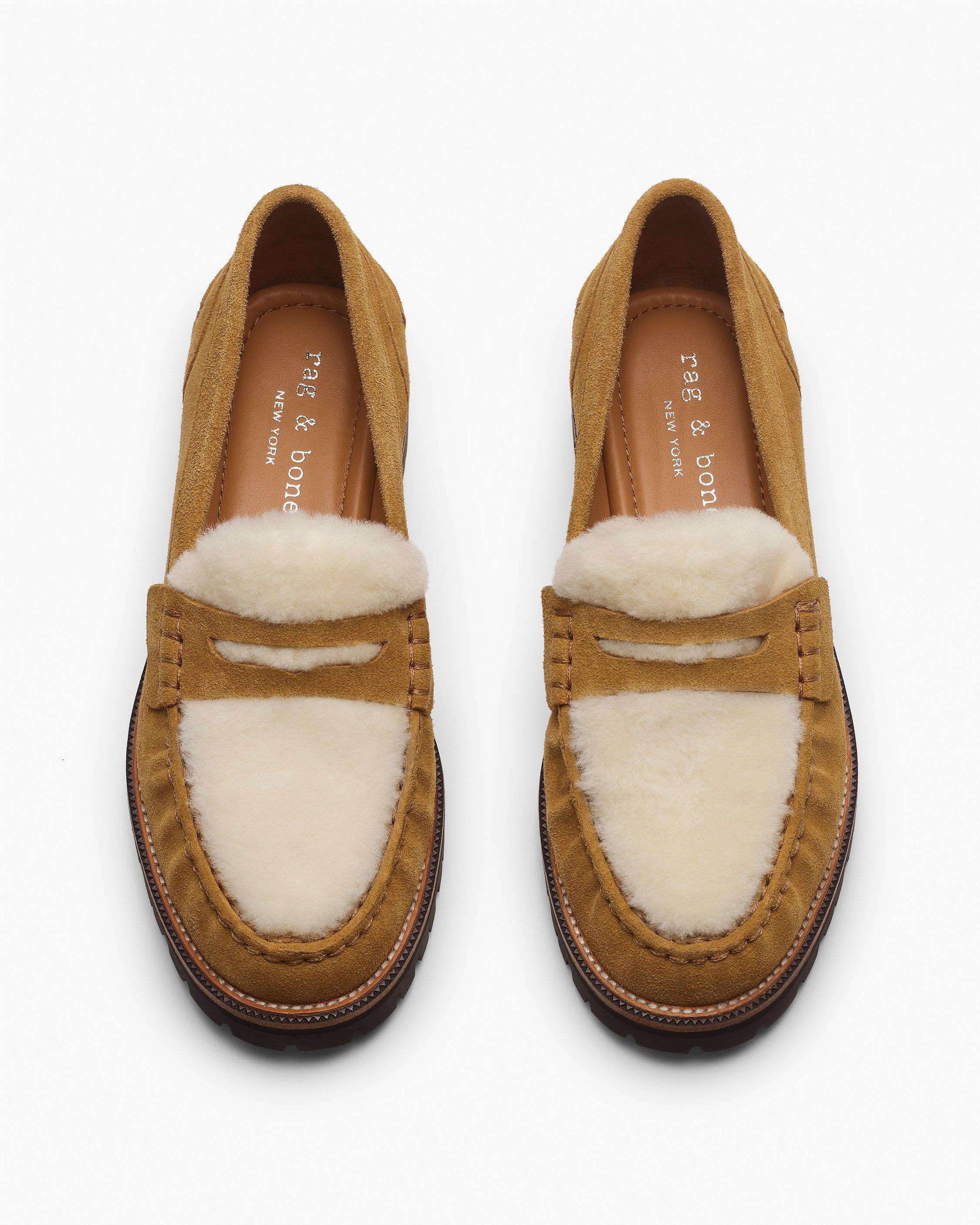 Corey Suede Shearling Loafers - 5