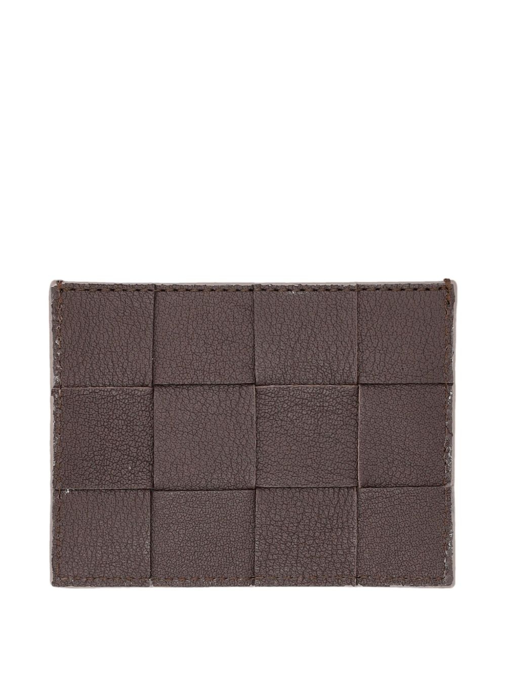 woven leather cardholder - 2