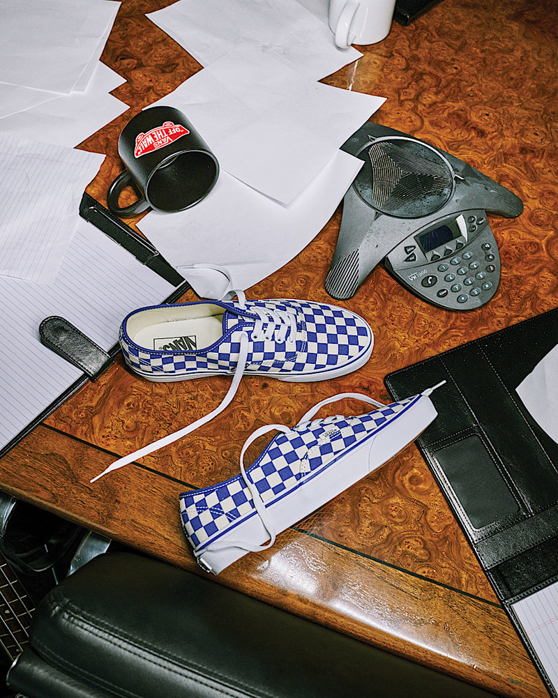 Vans Authentic Checkerboard Shoe outlook