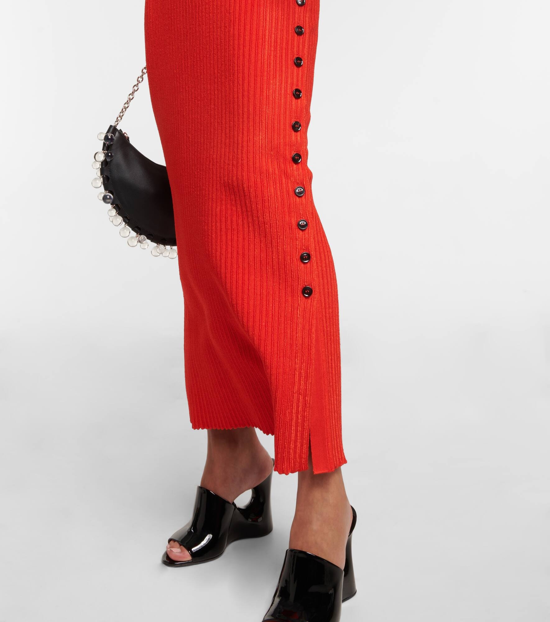Ribbed-knit maxi dress - 5