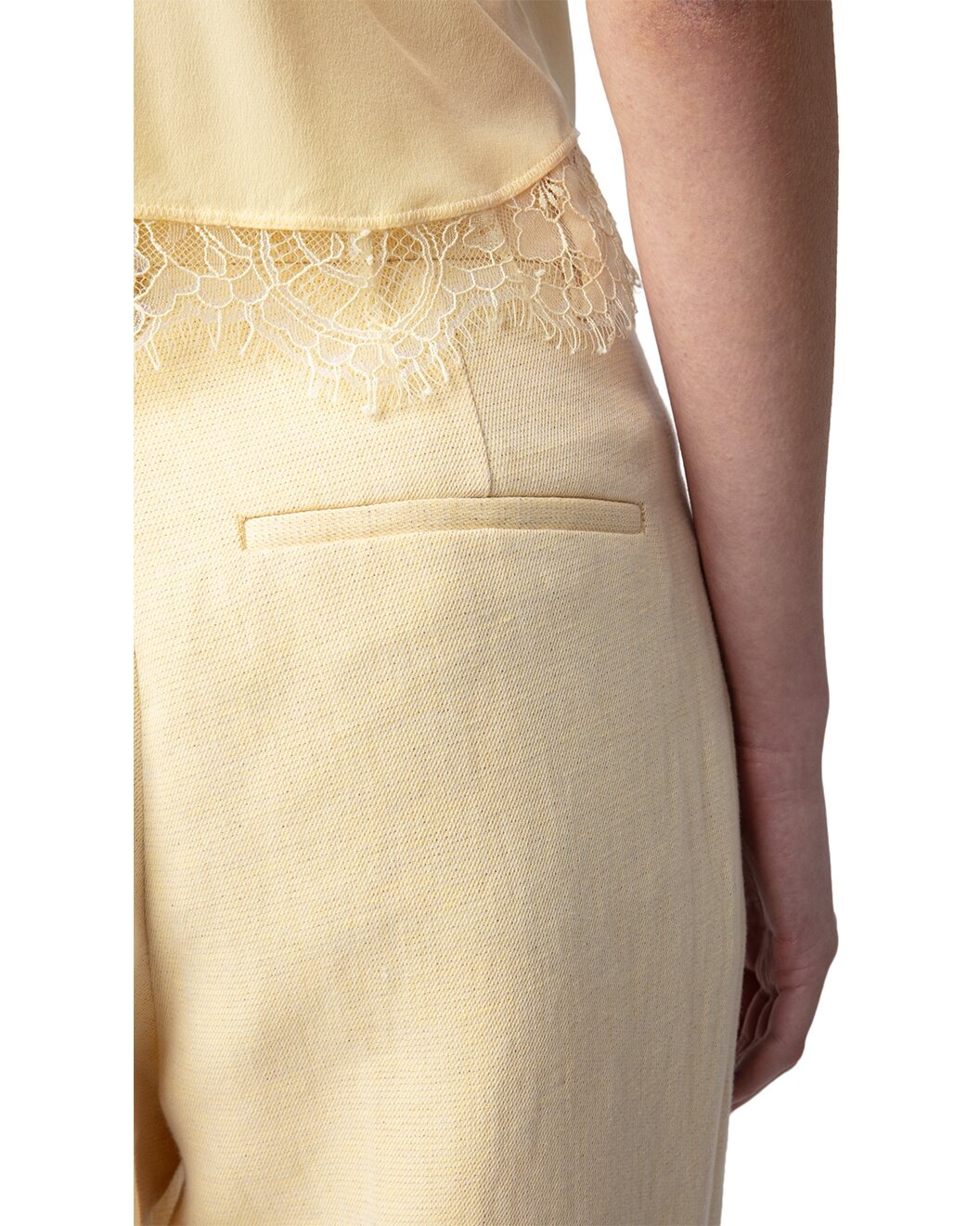 Zadig & Voltaire Pistol Lin Lurex Linen-Blend Pants - 5