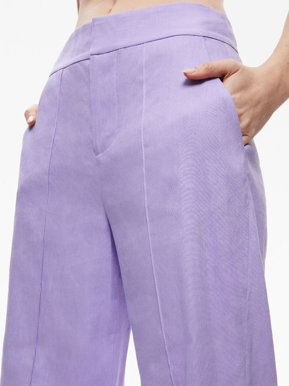 high-rise flared trousers - 5