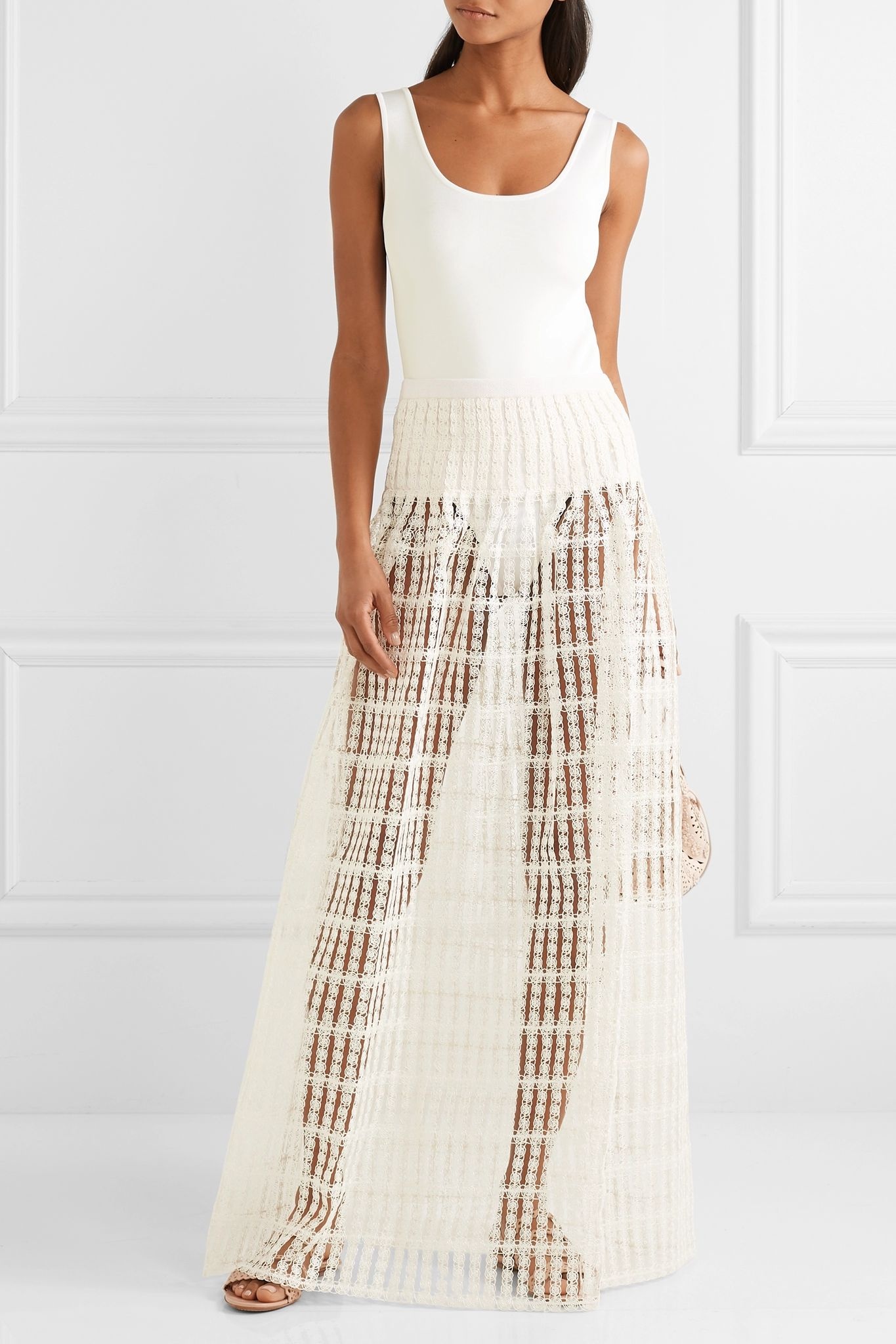 Macramé lace maxi skirt - 2