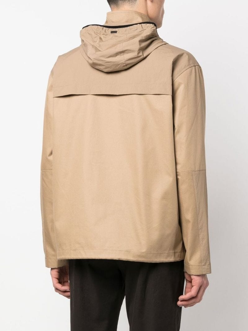 panelled hooded field jacket - 4