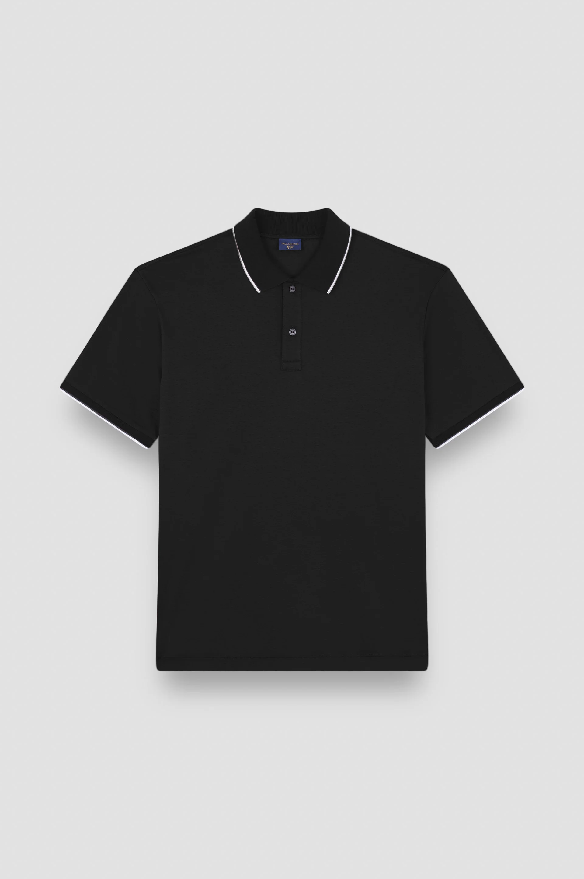 X-SOFT INTERLOCK COTTON POLO SHIRT WITH CONTRAST PROFILES - 1