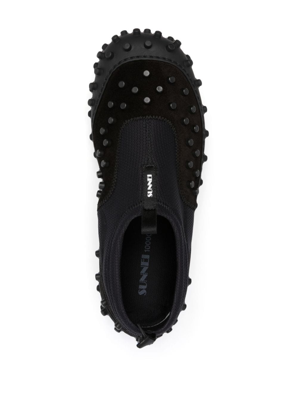 stud-embellished leather sneakers - 4
