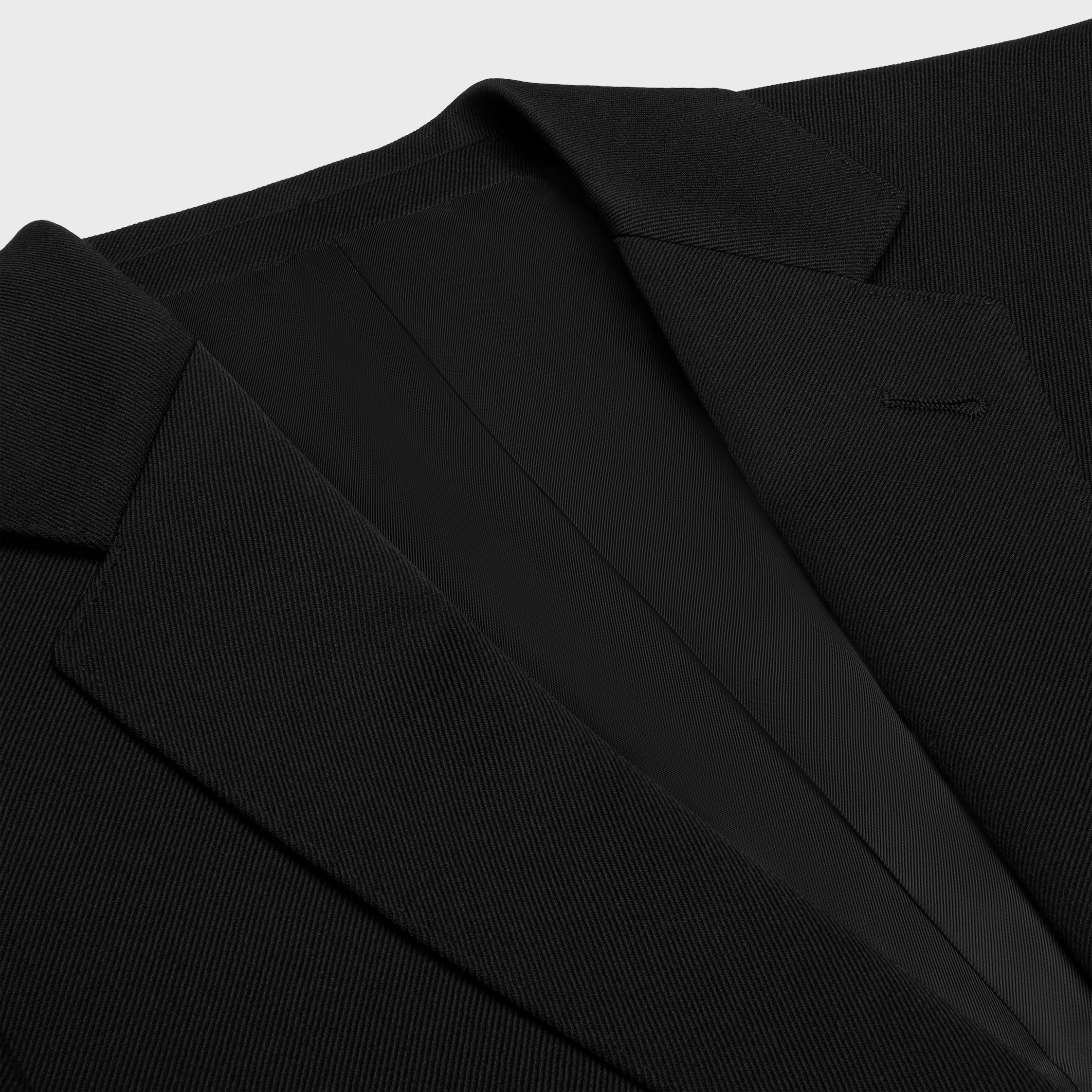 classic jacket in diagonal wool - 3