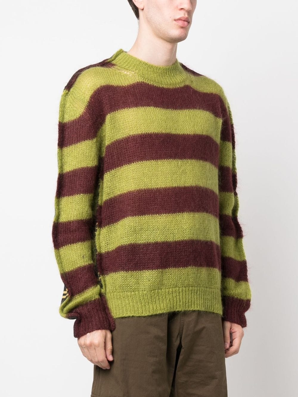 stripped round-neck jumper - 3