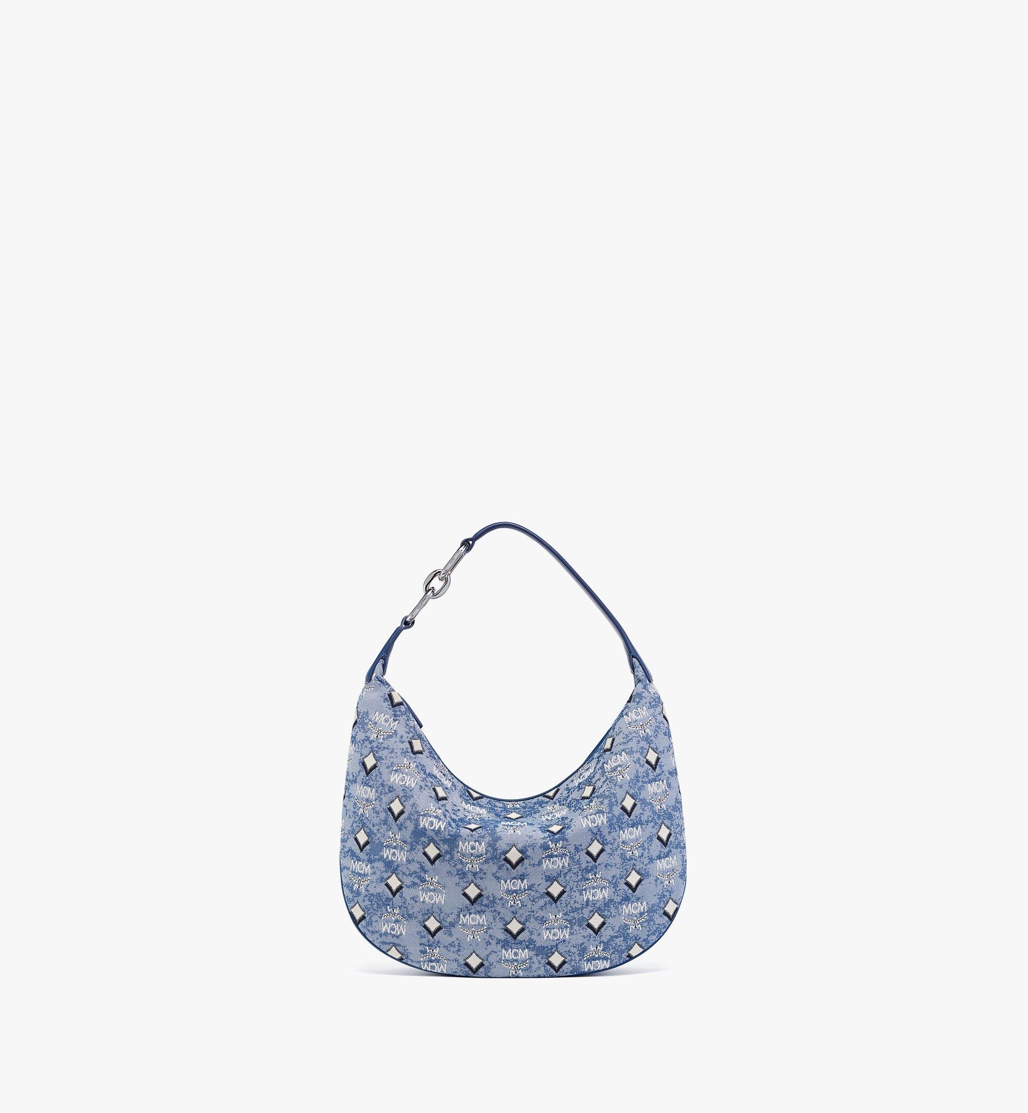 Aren Crescent Hobo in Vintage Monogram Jacquard - 1