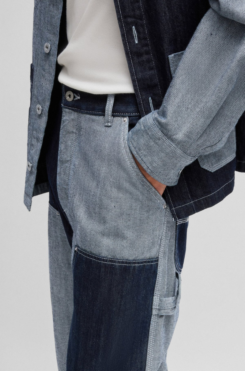 LOOSE-FIT JEANS IN MIXED DENIMS 5
