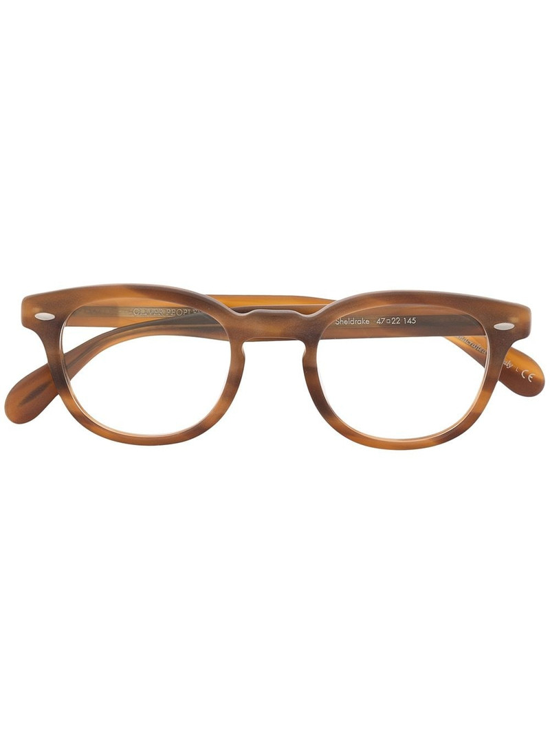 Sheldrake rectangle frame glasses 1