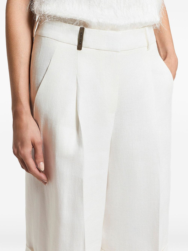 linen gabardine shorts 6
